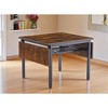 Folding Dining Table with Drop Leaves, 1.2" Thick Top, Table for 4aaaâ‚?, Convertible Small Space Kitchen Table with Metal Frame & Adjustable Feet - 3 of 4