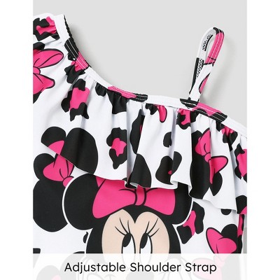 Mickey Mouse & Friends Disney Mickey Mouse & Friends Girls One Piece Swimsuits Ruffles Swimwear Beach Sport Bathing Suit 3-10Y (Roseo, Kids: 5-6 Years) — фото 5