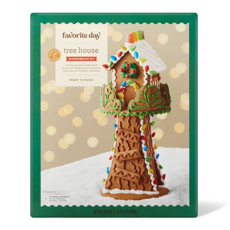 Christmas Tree House Gingerbread House Kit - 28.5oz - Favorite Day ...