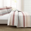 Southwest Stripe Quilt & Sham Set Red/Neutral - Lush Décor - image 2 of 4