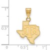 Black Bow Jewelry 14k Yellow Gold Plated Sterling Silver Texas A&M Aggies NCAA Medium Pendant - 2 of 3