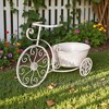 Vintage Bicycle Plant Stand ¨C Metal Planter Basket Handcrafted Rustic Farmhouse Decor for Indoor Outdoor Use - 3 of 4