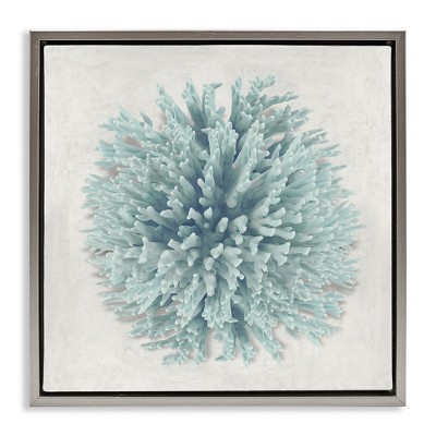 Stupell Industries Coral Ball Blue Sea Beach Design, 25" x 25"