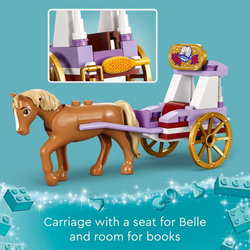 LEGO Disney Princess Belle&#39;s Storytime Horse Carriage 43233, 4 of 8
