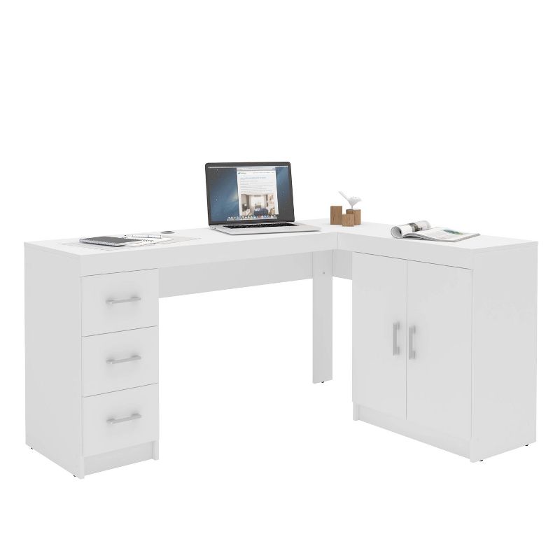 Mayne Corner Desk White - Polifurniture, 4 of 12