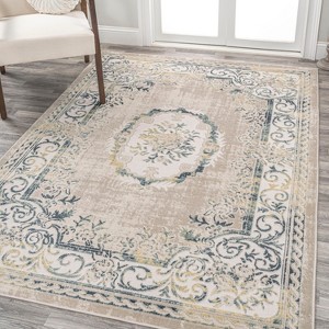 Rosalia Cottage Medallion Indoor Area Rug - JONATHAN Y - 1 of 4