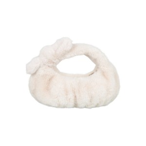 Anna-Kaci Women's Cute Soft Plush Bow Faux Fur Handbag Stylish Daily Shoulder Bag - 1 of 4