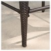 Anaya 4pk All-Weather Wicker Patio Barstool - Brown - Christopher Knight Home: Outdoor Seating, Iron Frame, Foot Rails - 3 of 4