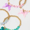 Girls' 5pk Besties with Bows Bracelet Set - Cat & Jack™ - 3 of 3