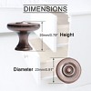 Unique Bargains DIY Furniture Cabinet Zinc Alloy Vintage Round Pull Knob 10 Pcs - 4 of 4
