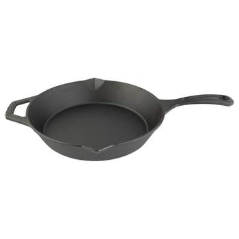 Taste of Home® Pre-Seasoned Cast Iron Skillet with Pour Spouts and Handles