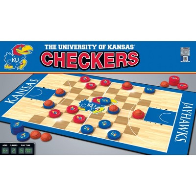 MasterPieces NCAA Kansas Checkers Board Game