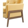 NicBex Velvet Accent Chair,Upholstered Living Room Chairs with Button Tufted Back and Wood Legs,Mid-Century Armchair,Club Chairs for Living Room - 4 of 4