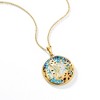 Ross-Simons Multicolored Enamel and Mother-Of-Pearl Seahorse Mosaic Pendant Necklace in 18kt Gold Over Sterling Size 18 - 3 of 4