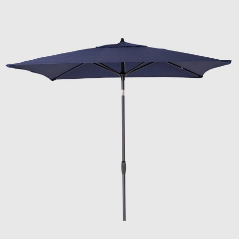 10 X 6 Square Patio Umbrella Navy Black Pole Threshold Target