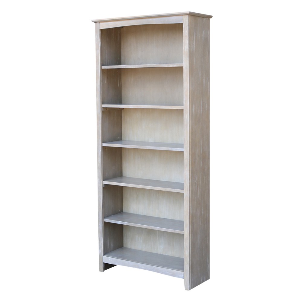 Shaker Bookcase - 72"H - Gray