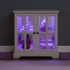 Bookshelf Display Cabinet Vintage with Glass and Magnetic Doors for Dining Room 30.3in Wide - 3irtyhousy - 2 of 4