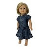 Doll Clothes Superstore Size 14 Matching Girl And Doll Blue Pattern Dresses For Girls And Dolls - 4 of 4