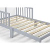 PAGED Toddler Bed Wooden Baby Bed Frame with 4 Side Guardrails and Slatted Deisgn for Bedroom - 4 of 4