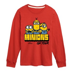 Boys' - Despicable Me Minions - Minions On Tour Long Sleeve Graphic T-Shirt - 1 of 4