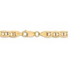 Black Bow Jewelry Men's 6.25mm, 14k Yellow Gold, Concave Anchor Chain Bracelet - 3 of 4