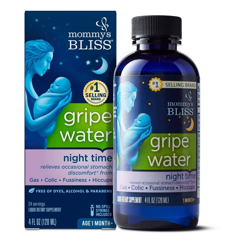Mommy&#39;s Bliss Gripe Water Night Time for Colic, Gas or Stomach Discomfort - 4 fl oz, 3 of 11