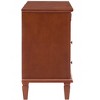 NicBex 15 inch Wide Nightstand with 2 Drawers,Side Table with Open Space and Solid Wood Legs,Bedside Table for Bedroom,Living Room,White/Black/Walnut - 4 of 4