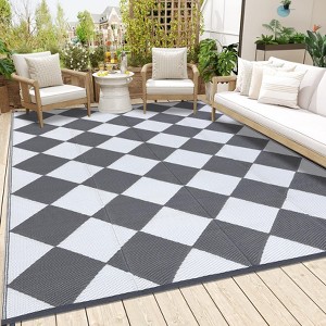 Outdoor Rug for Patio Reversible, Plastic Straw Rug Waterproof Camping Rug Portable - 1 of 4