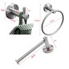 Phiestina High Quality Rustproof 304 Stainless Steel Brushed Gold Bathroom Accessories Set - 2 of 4