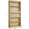 71" Tall Walnut Bookshelf,5 Tier Wooden Book Shelf，Free Standing Farmhouse Bookcase with Open Display Storage,Vintage Bookshelves for Office - 2 of 4