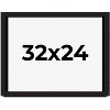 PosterPalooza | Modern Shadow Box 1" Depth Black Picture Frame - UV Acrylic, Backing Board, Hanging Hardware - 2 of 4