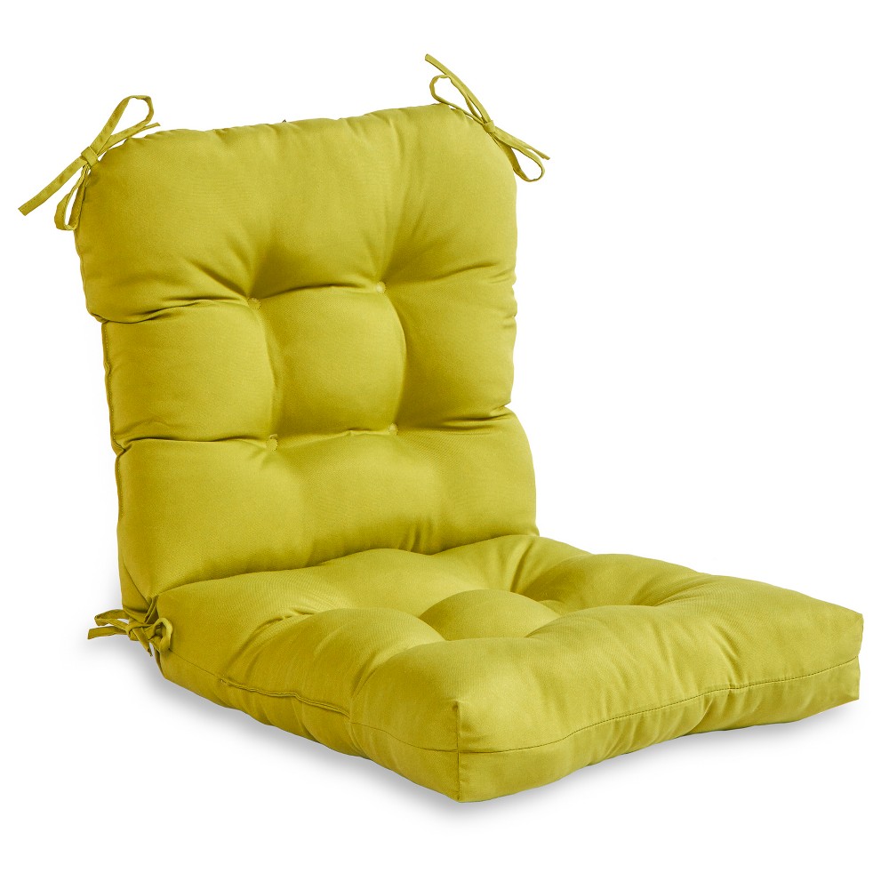 Photos - Pillow Kensington Garden 19"x21" Solid Outdoor Seat and Back Combo Cushion Kiwi: