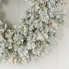 Christmas Flocked Winter Fir Wreath - 4 of 4