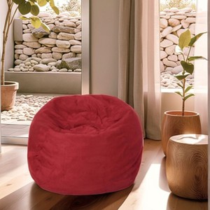 GDFStudio Modern 52" Microfiber High-Density Foam Bean Bag Chair - 1 of 4