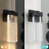 Waterproof Transparent Modern Crystal Wall Lights Aluminum Light Led Outdoor SconcesThat Comes On Automatically At Night, 2 pack-The Pop Home - 3 of 4