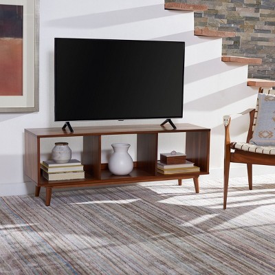 Cricket Retro Chic Open Shelf Mahogany Media Stand - Natural Acacia