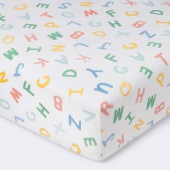 Fitted Crib Sheet Alphabet - Cloud Island™ - Primary Colors