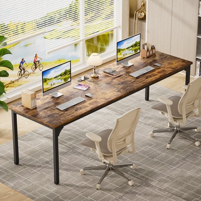 Aheaplus 78.8'' W Rectangle Computer Desk