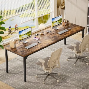 Aheaplus 78.8'' W Rectangle Computer Desk - 1 of 4