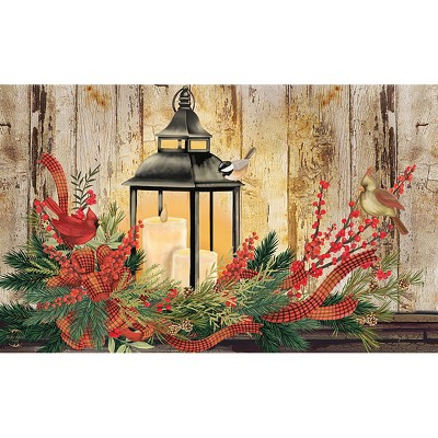 Briarwood Lane Doormat 30x18 Indoor Outdoor Holiday Lantern Christmas For Christmas Doormat