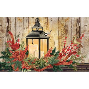 Briarwood Lane Doormat 30x18 Indoor Outdoor Holiday Lantern Christmas For Christmas Doormat - 1 of 4