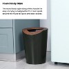 Home Zone Living 2-Pack 2 Gallon Small Round Trash Cans with Open Top - 2 of 4
