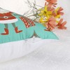 Unique Bargains Home Office Sofa Chair Couch Christmas Printed Velvet Throw Pillow Covers Set of 2 - 4 of 4
