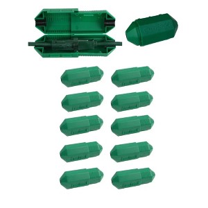 CordSafe PLUS Green Extension Cord Plug Safety Cover - Weather-Resistant Plug Protector for Christmas Lights 12-18 AWG, Made in USA - 1 of 4