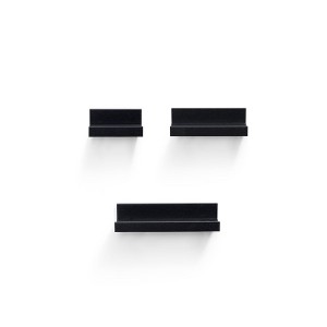 Dsvimoy Planter Stands and Holders Planter Stands Shelf with Invisible Brackets for Home Storage, Black, 22"*7"*3" - 1 of 4