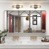 KIOTEE Rectangular Aluminum Alloy Framed and Tempered Glass Wall Bathroom Vanity Mirror in Matte Black - 2 of 4