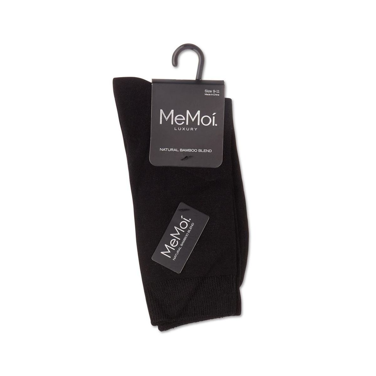 Memoi Women's Flat-Knit Bamboo Blend Crew Socks - thumbnail 3