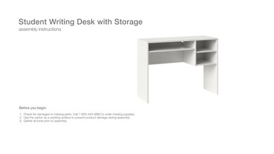 Writing Desk With Drawers White - Room Essentials™ : Target