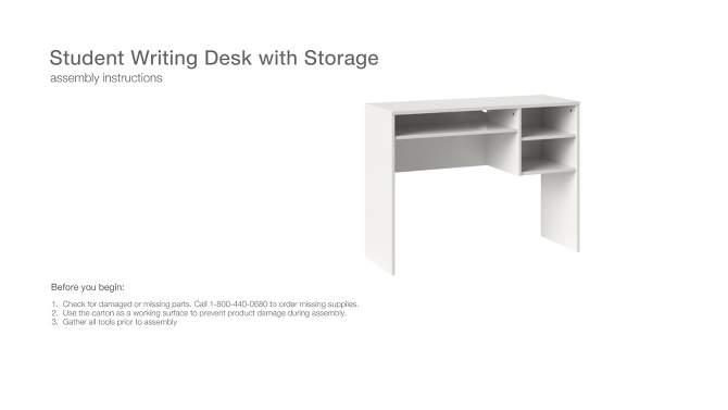 Student Writing Desk with Storage - Room Essentials™, 2 of 14, play video