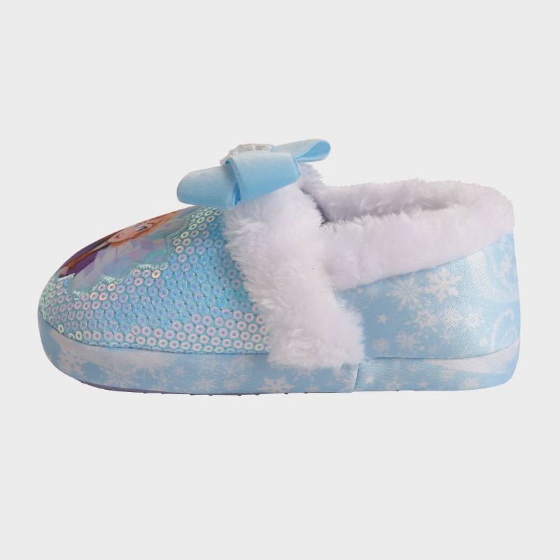 Toddler Girls' Frozen Sock Slippers - Blue, 2 of 8